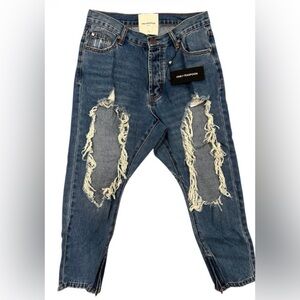 Kingpins Cropped Boyfriend
Denim Jeans
